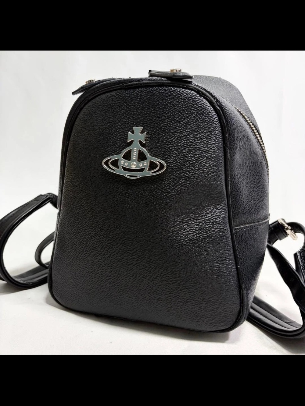Vivienne Westwood Black Mini Backpack with Orb Logo